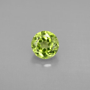 Peridoto naturale verde da 1,12 ct, taglio rotondo, VS