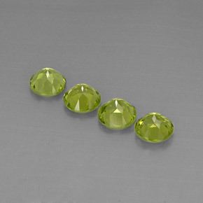 Peridoto naturale verde da  ct, taglio rotondo, VVS-VS