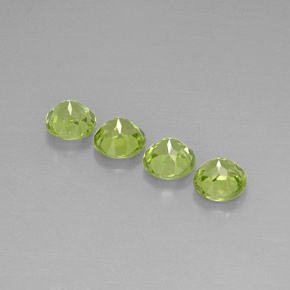 Peridoto naturale verde da  ct, taglio rotondo, VVS-VS