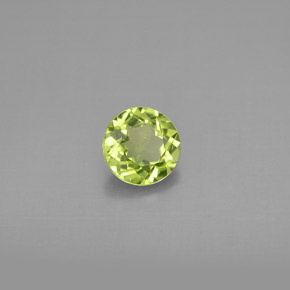 Peridoto naturale verde da 0,85 ct, taglio rotondo, VS