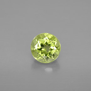 Peridoto naturale verde da 0,98 ct, taglio rotondo, VS