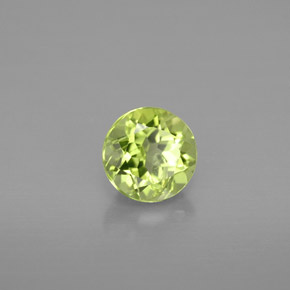Peridoto naturale verde da 0,98 ct, taglio rotondo, VS