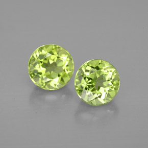 Peridoto naturale verde da  ct, taglio rotondo, VVS-VS