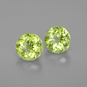 Peridoto naturale verde da  ct, taglio rotondo, VVS-VS