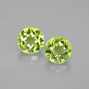 Peridoto naturale verde da  ct, taglio rotondo, VVS-VS