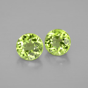 Peridoto naturale verde da  ct, taglio rotondo, VVS-VS