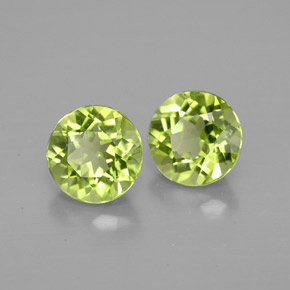 Peridoto naturale verde da  ct, taglio rotondo, VVS-VS