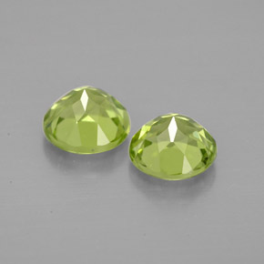 Peridoto naturale verde da  ct, taglio rotondo, VVS-VS