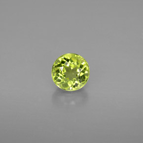 Peridoto naturale verde da 0,84 ct, taglio rotondo, VS