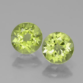Peridoto naturale verde da  ct, taglio rotondo, VVS-VS