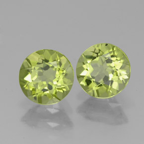 Peridoto naturale verde da  ct, taglio rotondo, VVS-VS