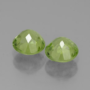 Peridoto naturale verde da  ct, taglio rotondo, VVS