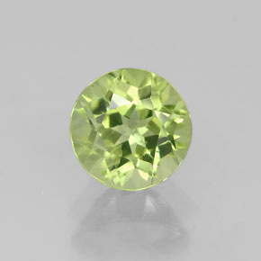 Peridoto naturale verde da 0,91 ct, taglio rotondo, VS-SI