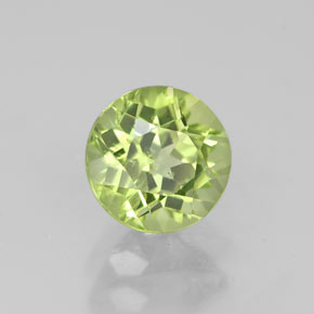 Peridoto naturale verde da 0,91 ct, taglio rotondo, VS-SI