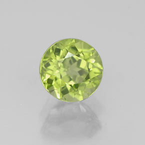Peridoto naturale verde da 0,82 ct, taglio rotondo, VS