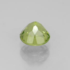 Peridoto naturale verde da 0,82 ct, taglio rotondo, VS