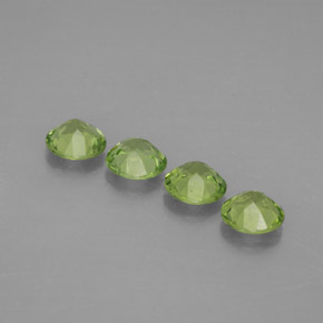 Peridoto naturale verde da  ct, taglio rotondo, VVS-VS