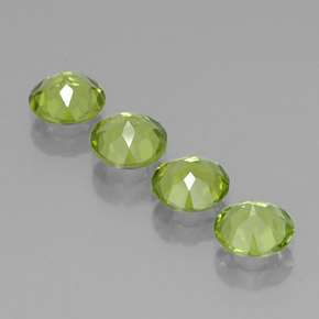 Peridoto naturale verde da  ct, taglio rotondo, VVS-VS