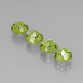 Peridoto naturale verde da  ct, taglio rotondo, VVS-VS