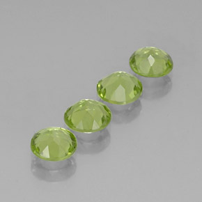 Peridoto naturale verde da  ct, taglio rotondo, VVS-VS