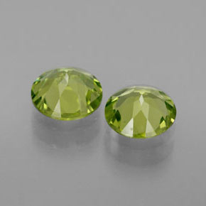 Peridoto naturale verde da  ct, taglio rotondo, VVS-VS