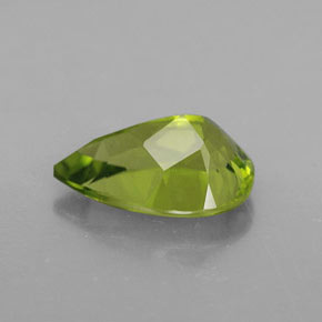 Peridoto naturale verde da 3,44 ct, taglio a pera, VVS