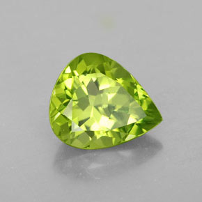 Peridoto naturale verde da 3,16 ct, taglio a pera, VVS