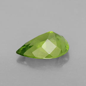Peridoto naturale verde da 3,38 ct, taglio a pera, VVS