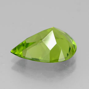 Peridoto naturale verde da 4,02 ct, taglio a pera, VVS-VS