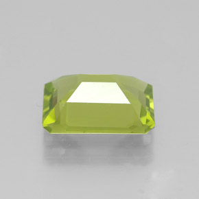 Peridoto naturale verde da 1,91 ct, taglio smeraldo, VVS-VS