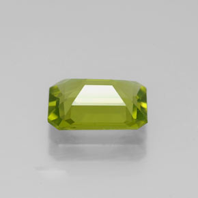 Peridoto naturale verde da 1,75 ct, taglio smeraldo, VVS-VS