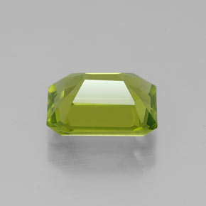 Peridoto naturale verde da 2,09 ct, taglio smeraldo, VS
