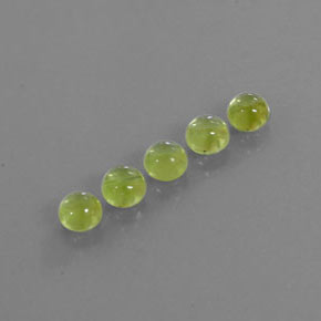 Peridoto naturale verde da  ct, taglio rotondo, trasparente