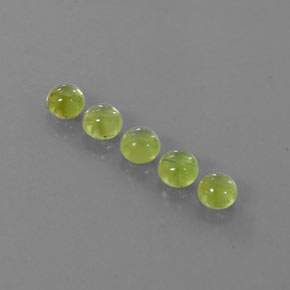 Peridoto naturale verde da  ct, taglio rotondo, trasparente