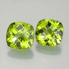 Peridoto naturale verde da  ct, taglio a cuscino, VVS-VS