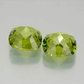 Peridoto naturale verde da  ct, taglio a cuscino, VVS-VS