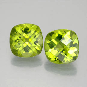Peridoto naturale verde da  ct, taglio a cuscino, VVS-VS