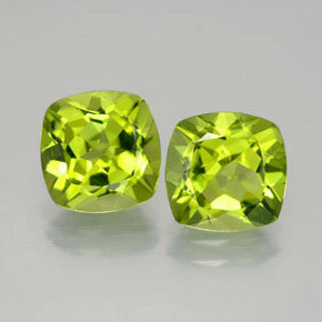 Peridoto naturale verde da  ct, taglio a cuscino, VVS-VS