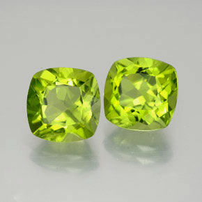 Peridoto naturale verde da  ct, taglio a cuscino, VVS-VS