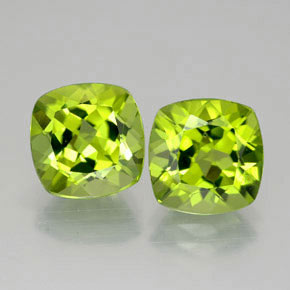 Peridoto naturale verde da  ct, taglio a cuscino, VVS-VS