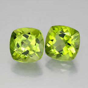 Peridoto naturale verde da  ct, taglio a cuscino, VVS-VS