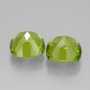 Peridoto naturale verde da  ct, taglio a cuscino, VVS-VS