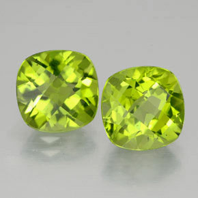 Peridoto naturale verde da  ct, taglio a cuscino, VVS-VS