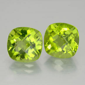 Peridoto naturale verde da  ct, taglio a cuscino, VVS-VS