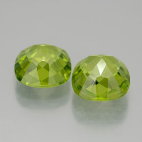 Peridoto naturale verde da  ct, taglio a cuscino, VVS-VS