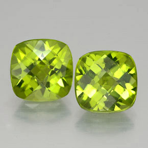 Peridoto naturale verde da  ct, taglio a cuscino, VVS-VS