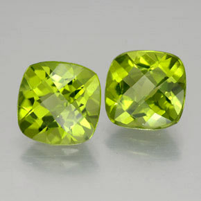 Peridoto naturale verde da  ct, taglio a cuscino, VVS-VS