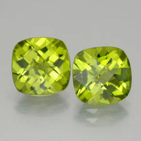 Peridoto naturale verde da  ct, taglio a cuscino, VVS-VS