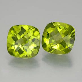 Peridoto naturale verde da  ct, taglio a cuscino, VVS-VS