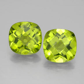 Peridoto naturale verde da  ct, taglio a cuscino, VVS-VS